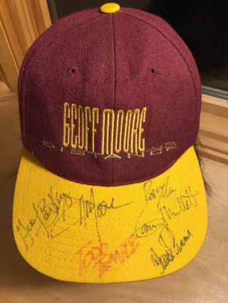 Vintage Geoff Moore And The Distance Signed Autographed Band Hat Cap Snapback