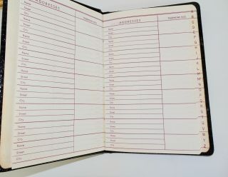 Vintage Neiman - Marcus Leather Address Book, .  8 x 5 1/2 