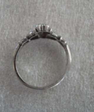 Vintage 925 Sterling Silver 2.  3gr Crown Ring Size 5 5