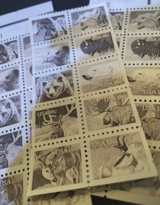 20 Vintage American Wildlife Stamps.  Great For Dressing Up Your Mail