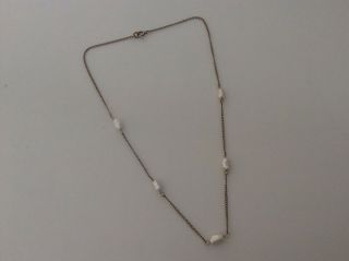 Vintage 14 K Gold Filled Gf Necklace Fresh Water Pearls