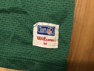 Vintage NFL Wilson York Jets Boomer Esiason 7 Jersey Pro Cut Size Medium 4