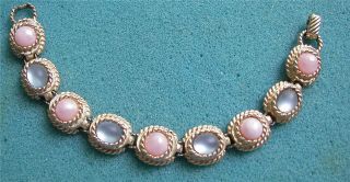 " Pastel Reflections " Bracelet - Sarah Coventry Jewelry - Sara Cov - Vtg