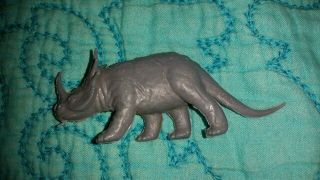 Vintage Marx Grey Styracosaurus Prehistoric Playset Plastic Figure