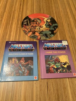 Vintage Masters Of The Universe Books And Record Motu He - Man Skeletor Toy Show