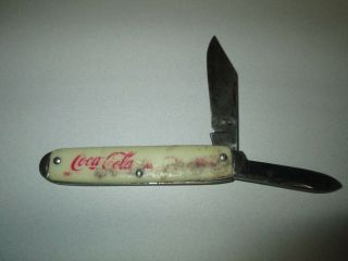 Vintage Coca Cola Advertising Folding Pocket Knife Issues