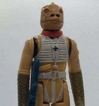 Vintage Star Wars Bossk Bounty Hunter Kenner Figure With Gun
