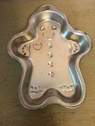 Vintage Aluminum Gingerbread Cookie/cake Mold Pan