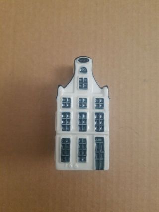 Vintage Klm Bols Delft Dutch Miniature House.  No 19.  - - Rapenburg 31