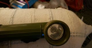 U.  S.  Military Right Angle GTP Flashlight Vintage Drab Green USA 3