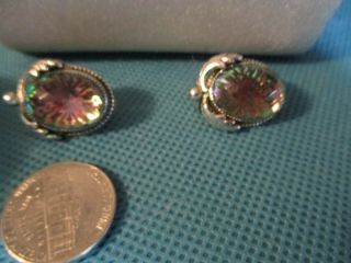 Vintage signed Whiting And Davis clip back Earrings 3