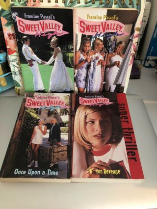 Sweet Valley High By Francine Pascal Vintage Paperback Books