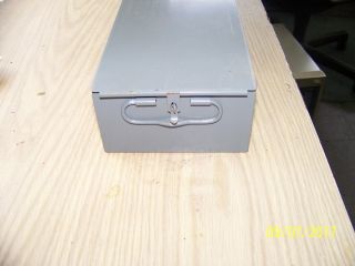 Safe Deposit Box Metal Drawer Safety Bank Tray Case Vintage 5x3x21.  5