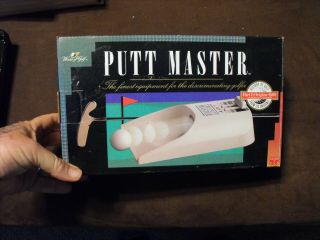 1990 Vintage World Of Golf The Putt Master Practice Putting Ball Return W/box
