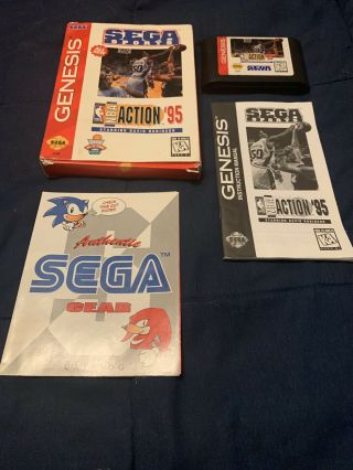 Nba Action ‘95 Sega Genesis 1995 Video Game Vintage David Robinson