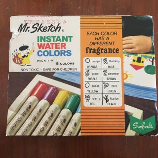 Vintage Markers Sanford Mr.  Sketch Scented Water Color Work Smell