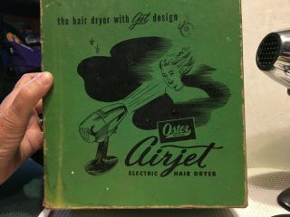 Vintage Oster AirJet Hair Dryer Model 202 / Box 2