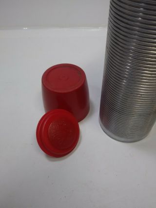 Vintage Thermos brand Vacuum Bottle 2284 with Polly Red Top 4