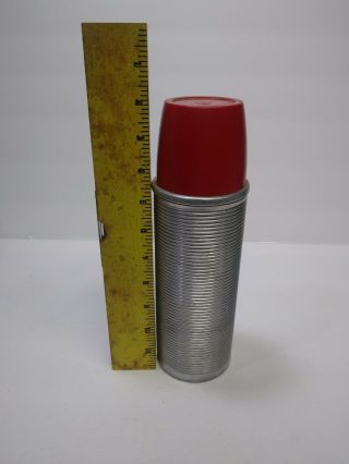 Vintage Thermos brand Vacuum Bottle 2284 with Polly Red Top 5