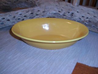 Vintage Bauer Pottery Ringware Small Chinese Yellow Oblong Serving Bowl
