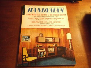 Vintage The Family Handyman Magazines,  5 Issues,  1966 To 1969