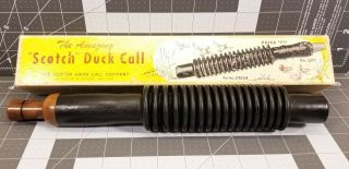 Vintage " The " Scotch Duck Call Hunting W/ Box No.  1401