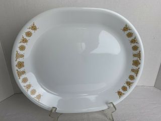 Vintage Corelle Butterfly Gold Platter (12.  25 " L X 10 " W)