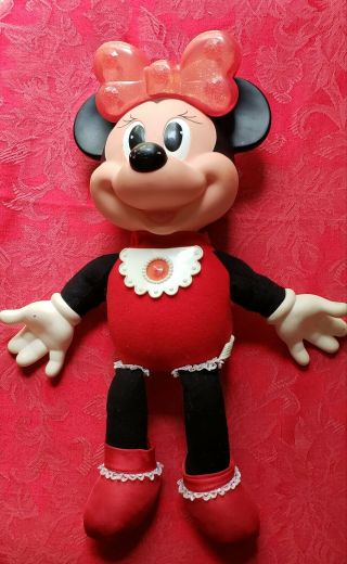 Vintage Minnie Mouse Light Up Bow And Plays Music 2