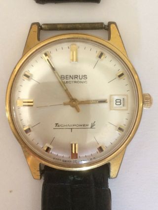 Vintage Benrus “technipower” Electronic Men’s Watch,  Box And Instructio