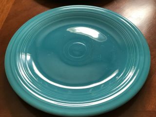 Fiesta Dinnerware Fiestaware Homer Laughlin Vintage Turquoise 10 3/8 " Plate