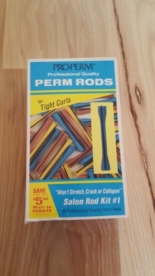 Pro - Perm Professional Perm Rods Vintage Hair Curlers