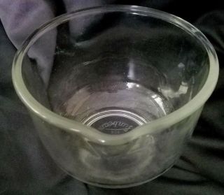 Fire King For Sunbeam Glass 6 1/2 " Mixing Bowl W/ Pour Spout Anchor Hocking Vtg