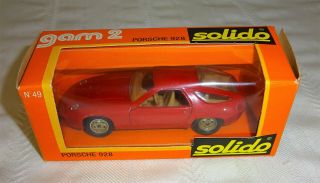 Vintage Solido Gam 2 Porsche 928 W/ Box 49 Nmib