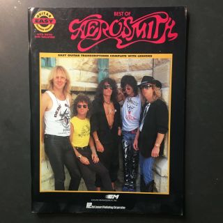 Vintage Aerosmith Best Of Easyguitar Sheet Music Songbook Guitar Tablature 1991