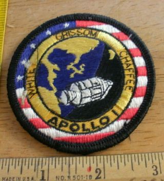 Apollo 1 Vintage 3 " Patch White Grissom Chaffee