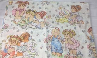 Vintage 1983 Cabbage Patch Kids Doll Twin Flat Sheet Only Crafts Fabric