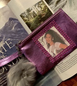 Cute Vintage Beauty Selena Quintanilla Perez Rare Custom Wristlet Purse Bling