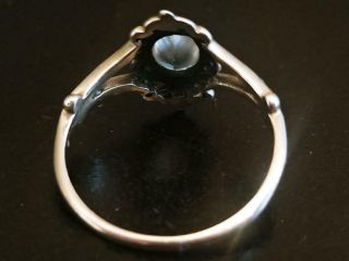 Vintage Sterling Silver and White Tourmaline Ring 5