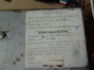 vintage realistic cassette tape player model 12 1984 3