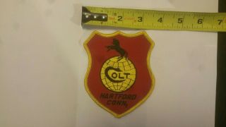 Vintage Colt Firearms Patch Gun Hunting Horse - Old Stock