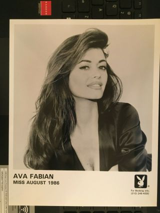 Ava Fabian,  Playboy Playmate Vintage Headshot Photo With Credits,  Training