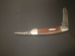 Vintage Case Xx Red Bone Pocket Knife 62431 - 2 Blade
