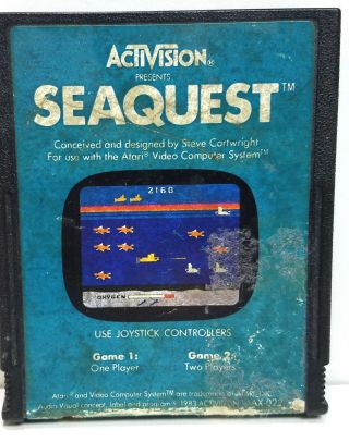 Seaquest (atari 2600,  1983) Activision (ax - 022) Cartridge Vintage Game