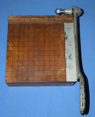 Vintage Burke & James Ingento No.  1 Guillotine Paper Cutter Small