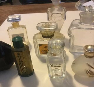7 Small Vintage Perfume Bottles - Joy,  Chanel,  Dior,