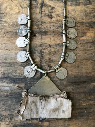 Vintage Indian India Banjara Rupee Coin Necklace Rajasthan Tribal Nomad Jewelry 5