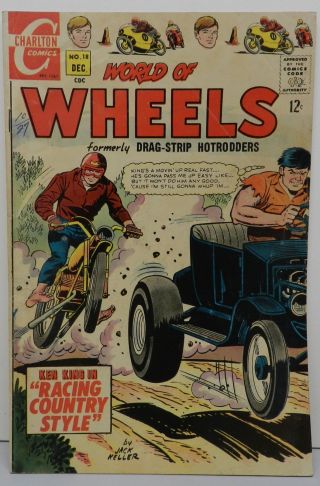 World Of Wheels Hot Rod Gto 1 18 Mustang Bike Racing Vintage Old Comic Book