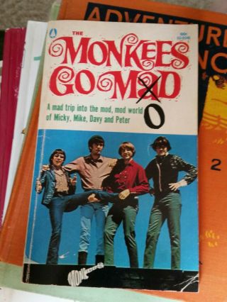 The Monkees Go Mad Mod 1967 Raybert Productions Photos Vtg Popular 60s Paperback