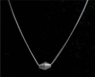 " Design " Silver Tone Necklace - Sarah Coventry Jewelry - Sara Cov - Vtg