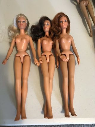 Vintage Kenner Darci Dolls 12 " - Blonde,  Brunette And Redhead Nude